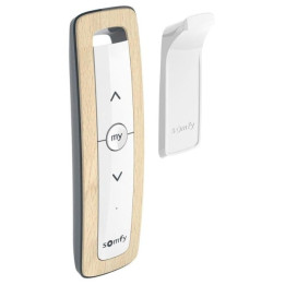 Somfy 1-kanāla Situo io tālvadības pults gaišā koka imitācijā