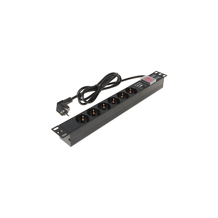 Кабельный органайзер 19" 1U L19/6VP