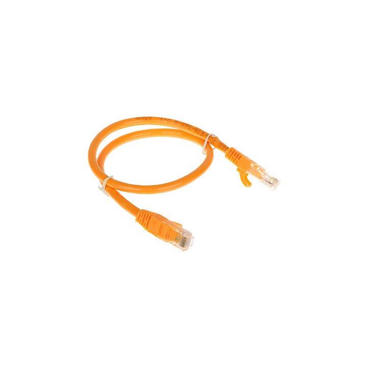Патч-корд Cat6 RJ45 0,5 м оранжевый