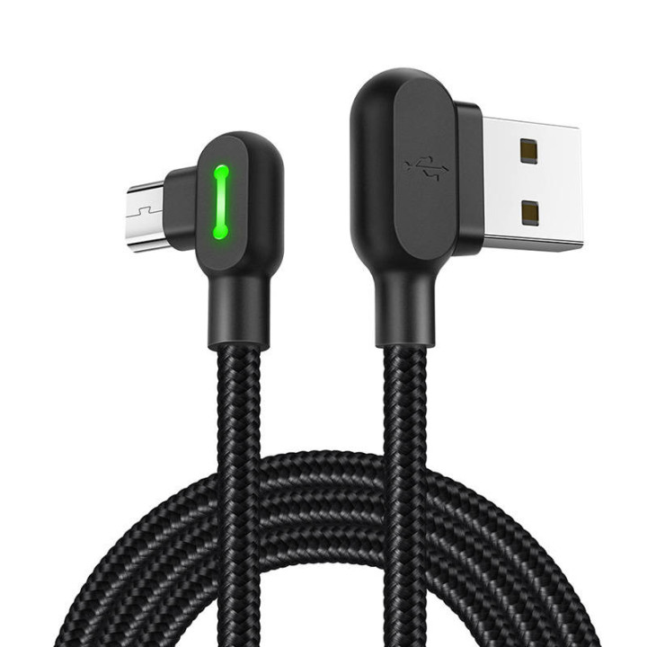 Кабель USB-Micro USB Mcdodo CA-5280 LED, 0,5 м (черный)