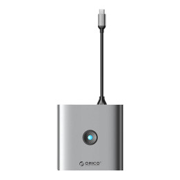 Adaptera centrmezgls 8w1 Orico, HDMI 4K + 3x USB-A 3.0, USB-C, 100 W PD + SD/TF