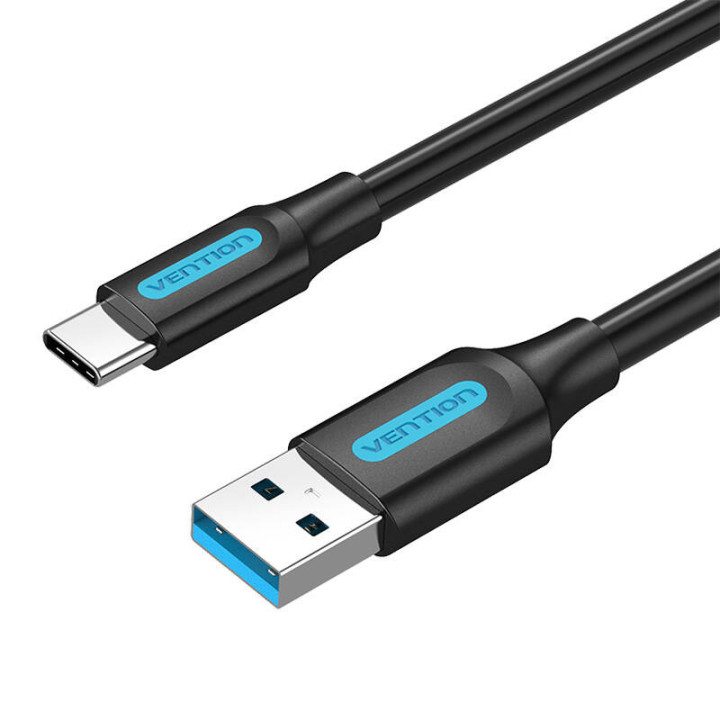 USB 3.0 A līdz USB-C kabeļa ventilācijas atvere COZBH 2m melns PVC