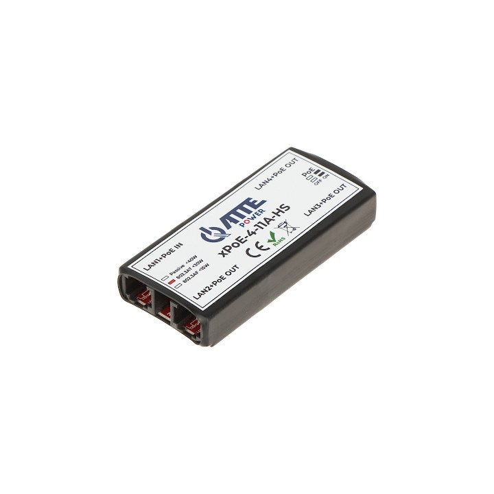 ATTE XPOE-4-11A-HS PoE удлинитель 4 порта 55W