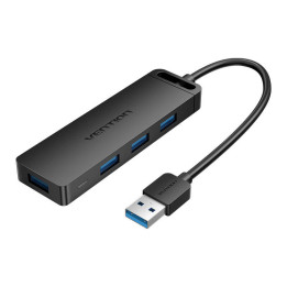 USB 3.0 4 portu centrmezgla ventilācija CHLBB 0,15 m, melns