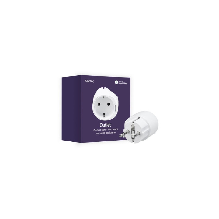 Aeotec kontaktligzda (viedais spraudnis) Type F, ar jaudas mērītāju, saderīgs ar SmartThings, ar Zigbee 3.0 protokolu (GP-AEOWPF
