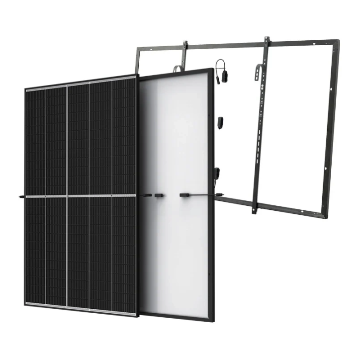 EcoFlow 073895 komplekts: Trina 400 W saules panelis + EcoFlow balkona turētāja komplekts
