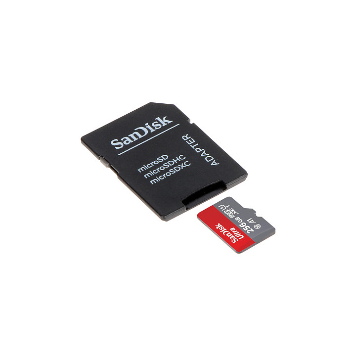 ATMIŅAS KARTE SD-MICRO-10/256-SANDISK microSD UHS-I, SDXC 256 GB SANDISK