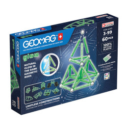Светящиеся переработанные магнитные блоки 60 шт. GEOMAG GEO-338