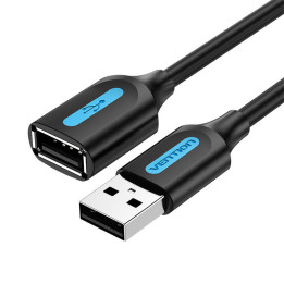 Pagarinātāja kabelis USB 2.0 vīrišķais-sieviete Vention CBIBG 1,5m melns