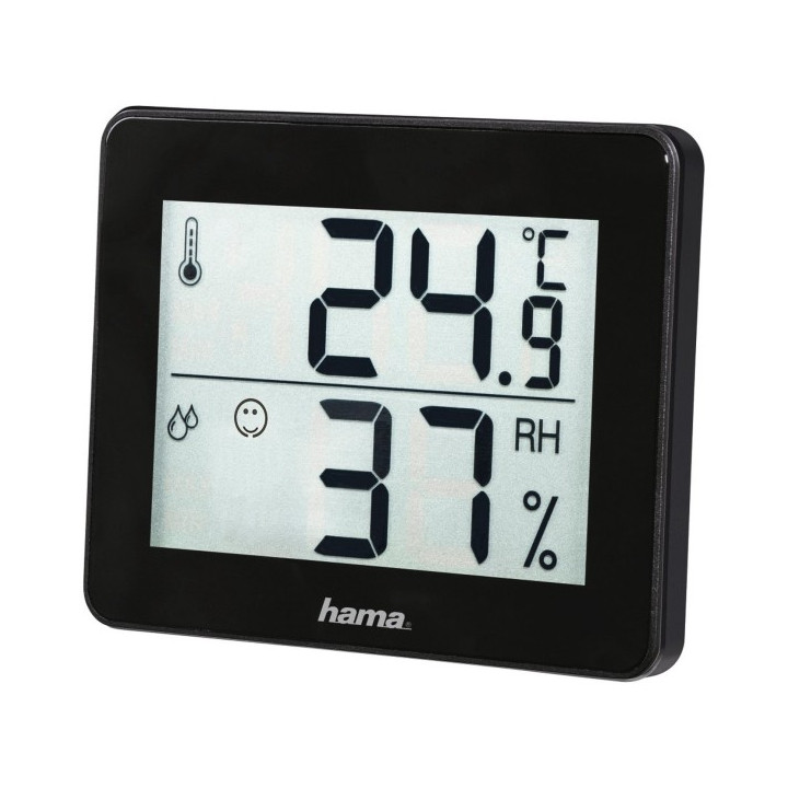 Hama termometrs/higrometrs TH-130 melns