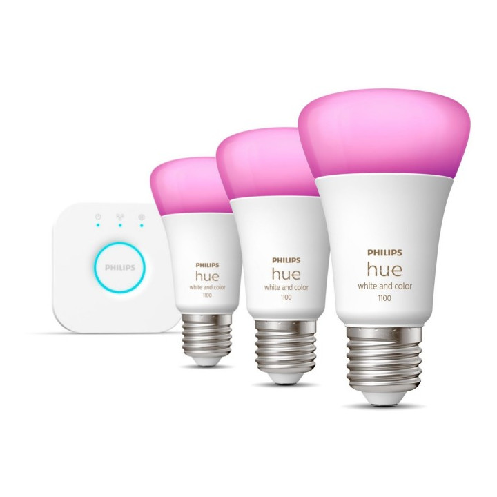 Philips Hue tilts + 3x E27 9W RGBW
