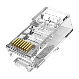 Modulārais spraudnis RJ45 Cat.5E UTP Vention IDBR0-100, caurspīdīgs, 100 gab.