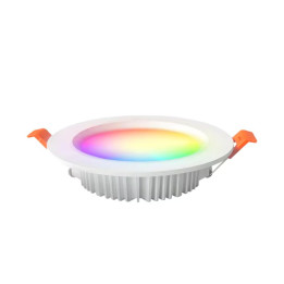 Gledopto GL-D-015P Zigbee Pro (Zigbee 3.0 + RF uztvērējs) viedais padziļināts LED leju apgaismojums ar baltu rāmi, īpaši plakans