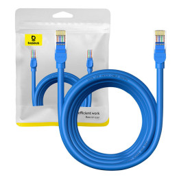 Круглый кабель Baseus Ethernet RJ45, кат.6, 5 м (синий)