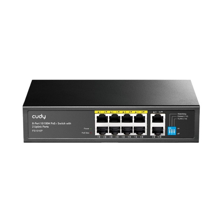CUDY FS1010P 8-портовый PoE коммутатор 10/100