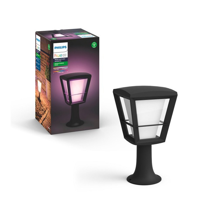Philips Hue Econic RGBW melns stabs 1x15W