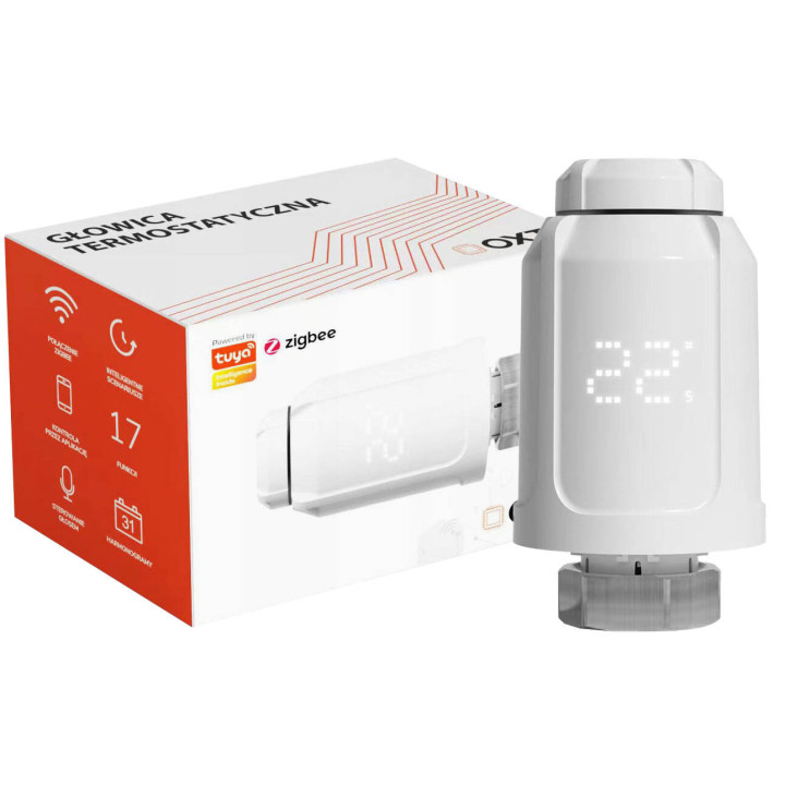 OXT GTZ10 viedā termostata galva ZigBee TUYA App Control