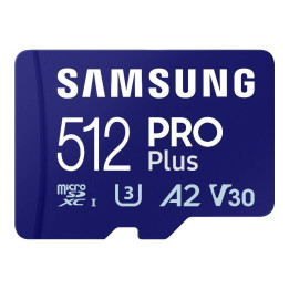 Карта памяти Samsung Pro PLUS microSDXC 512 ГБ 180/130 МБ/с UHS-I U3 (MB-MD512SA/EU)