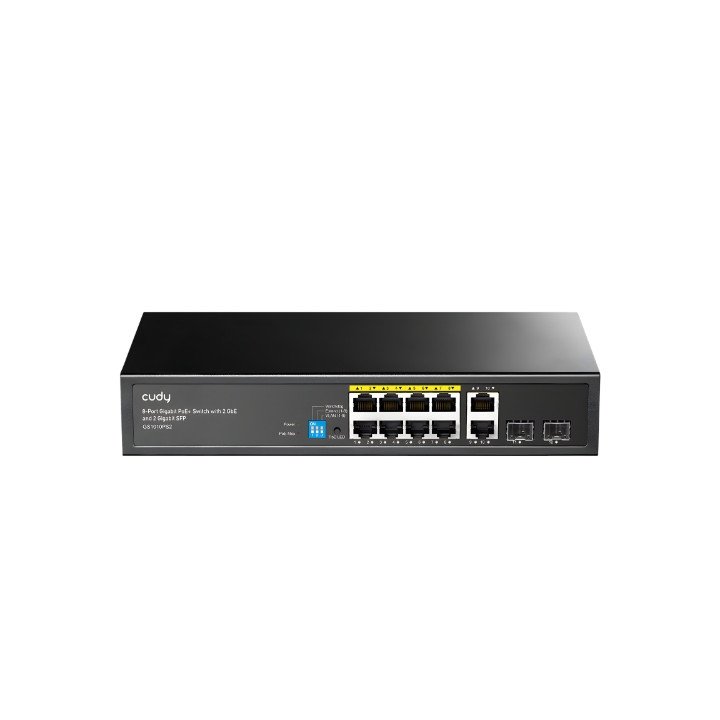 CUDY GS1010PS2 8 portu PoE slēdzis SFP
