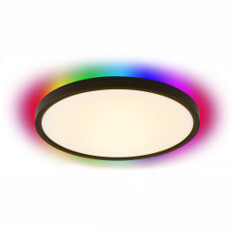Immax NEO LITE TUDO Smart griestu gaismeklis RGB fona apgaismojums 40cm 50W Tuya WiFi melns