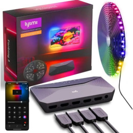 Lytmi Fantasy 3 TV fona apgaismojuma komplekts HDMI 2.1 | Taśma LED + Neo Box | dla TV 85-90 cali, Sync Box