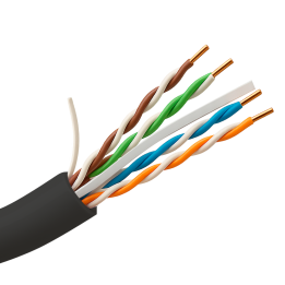 SAFIRE UTP6-305-OUTDOOR-CCA Cat6 āra tīkla kabelis 305m ruļlī CCA vadītājs