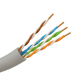 SAFIRE UTP5E-305-PVC-Eca Cat5e UTP tīkla kabelis 305m spole pelēks PVC