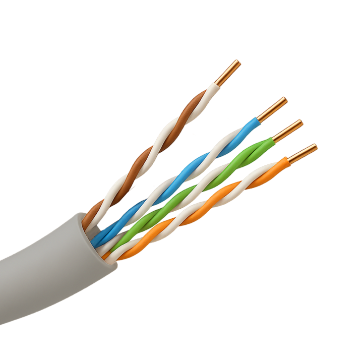 SAFIRE UTP5E-305-PVC-Eca Cat5e UTP tīkla kabelis 305m spole pelēks PVC