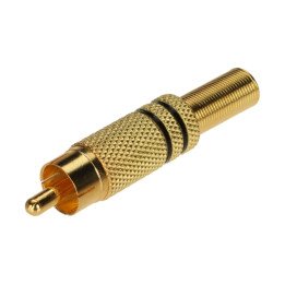 CINCH-W/MET-V2 разъем RCA мужской серебро