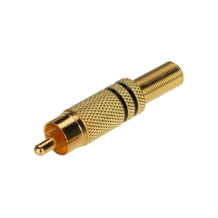 CINCH-W/MET-V2 разъем RCA мужской серебро