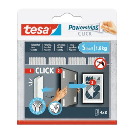 САМОКЛЕЯЩИЕСЯ МОНТАЖНЫЕ ПОЛОСКИ POWERSTRIPS-CLICK/SMALL TESA