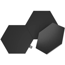 Nanoleaf Shapes Hexagons Expansion Pack — papildu gaismas paneļi (3 gaismas paneļi) (melni)