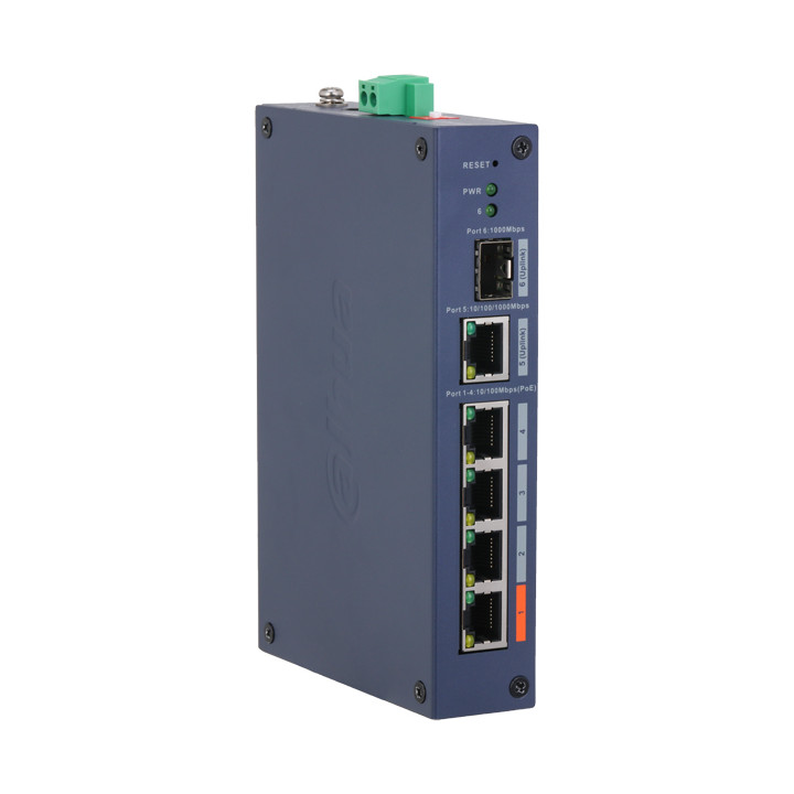 DAHUA CHS4106-4ET-60 PoE коммутатор 6 портов 60 Вт