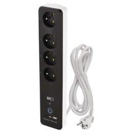 EMOS pagarinātājs 2 m / 4 ligzdas