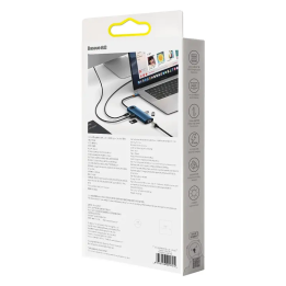 Baseus Hub Adapter 8in1 USB-C uz 3x USB 3.0 + HDMI + USB-C PD 4K HD