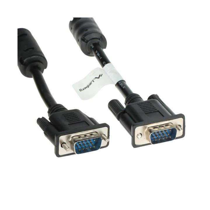 Lanberg VGA-5.0-WW/L 5м VGA кабель штекер-штекер