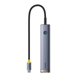 Hub 7w1 Baseus UltraJoy USB-C uz HDMI +2xUSB3.0+PD+SD/TF+3.5mm (pelēks)