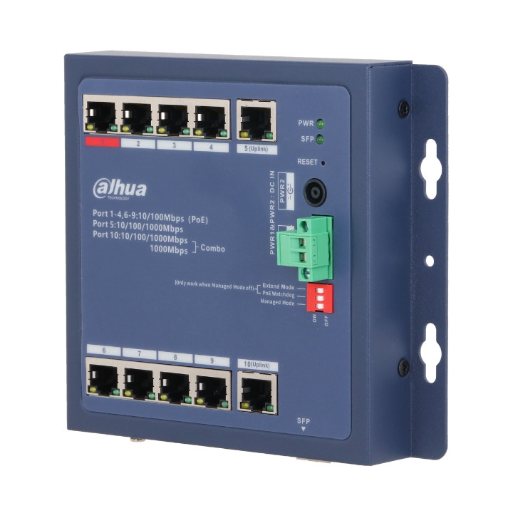 DAHUA CHS4110-8ET-90-F 8-портовый PoE коммутатор 90W