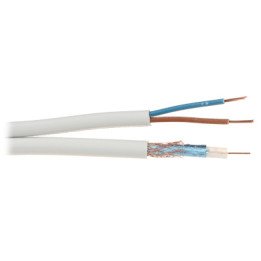 Кабель CCTV K-60+2X0.50 60м коаксиальный