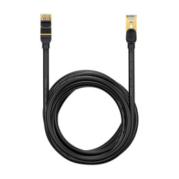Baseus Ethernet RJ45, 10 Gbps, 10 m tīkla kabelis (melns)