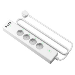 Meross MSS425FHK(EU), 4 ligzdas + 4x USB (HomeKit)