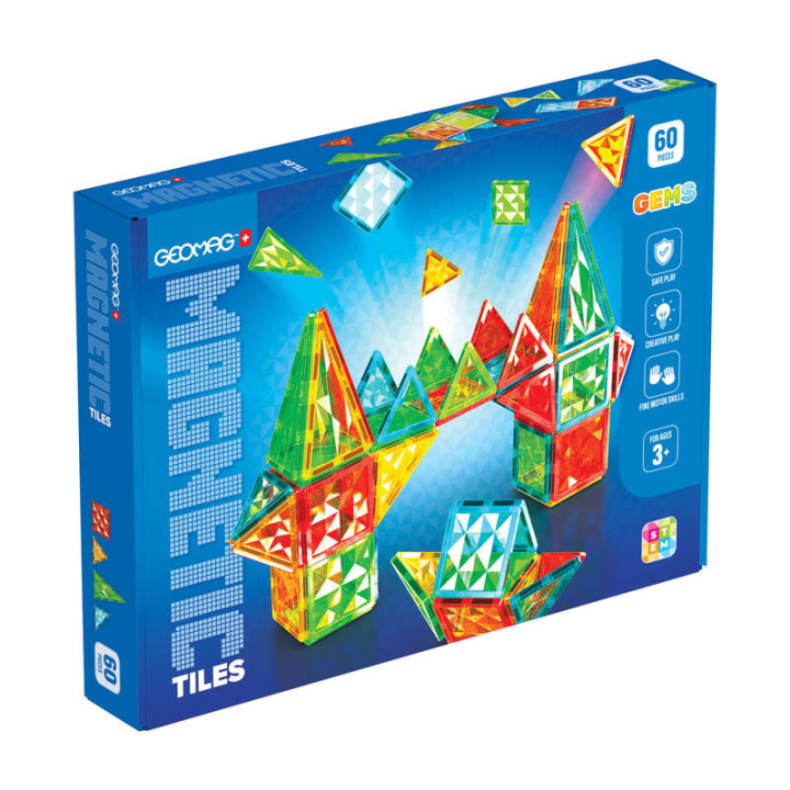Geomag Gems 60 magnētiskās flīzes