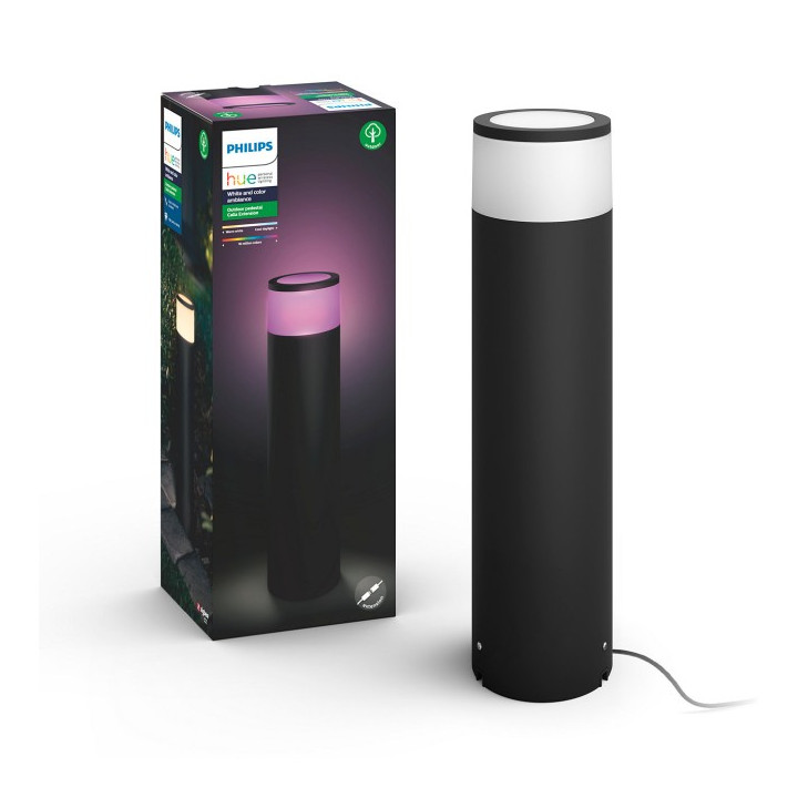 Philips Hue Calla Large tālr. melns stabs 1x8W