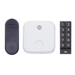 Yale Linus® Smart Lock (melns) + tilts + tastatūra