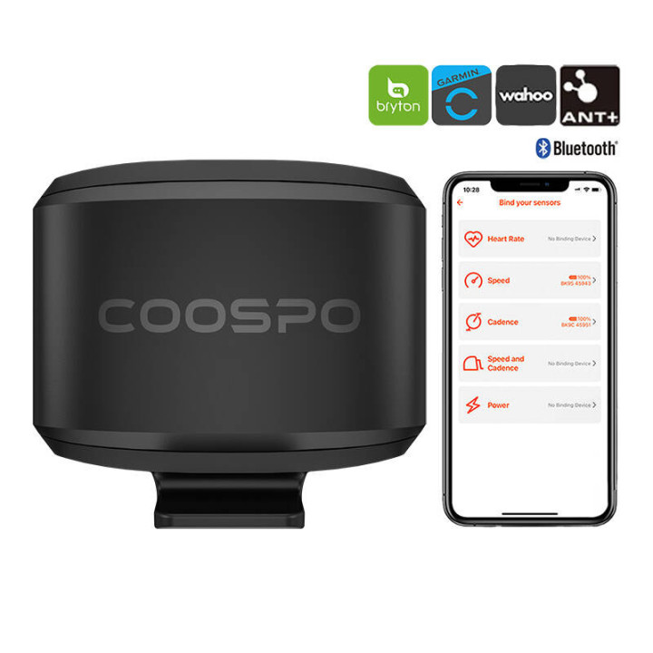 Ātruma sensors Coospo BK9S ir savietojams ar Wahooo, Garmin, Bryton utt.