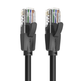 UTP CAT6 Vention IBEBL RJ45 Ethernet tīkla kabelis 1000Mbps 10m melns