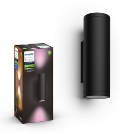 Philips Hue Appear sienas lampa melna 2x