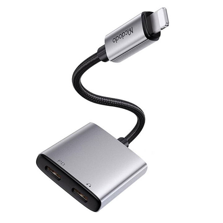2in1 audio adapteris Mcdodo CA-5560 2in1 Lightning uz 2x Lightning