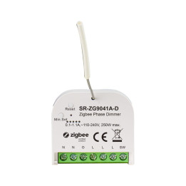Sunricher Zigbee modernizēts viedais dimmer, 230 V maiņstrāva bez neitrāla, 250 W (SR-ZG9041A-D)
