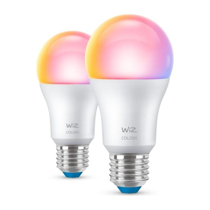 WiZ, Spuldze,8,5W,2200-6500 (RGB),A60,E27,2gab gaismas avots